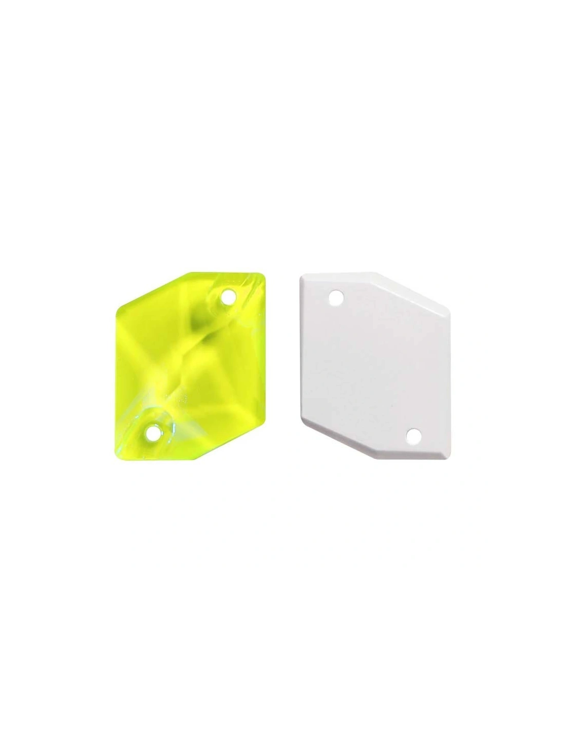 Pietra da Cucire in Cristallo GT Crystal Cosmic mm 17x13 Giallo Fluo - 1PZ