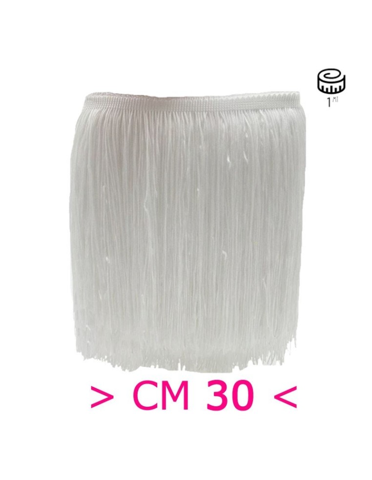 Tripolino Fringe cm 30 White - Pack of 1 mt.