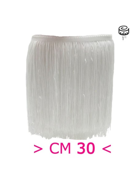 Tripolino Fringe cm 30 White - Pack of 1 mt.