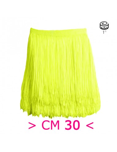 Frangia in Tripolino cm 30 Giallo Fluo - Pacco 1 mt.