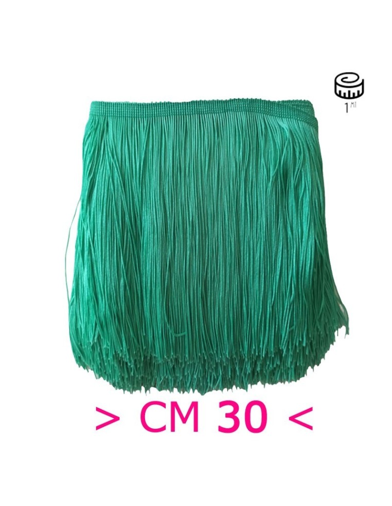 Tripolino Fringe cm 30 Green Water - Pack of 1 mt.