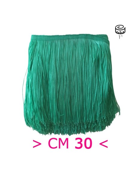 Tripolino Fringe cm 30 Green Water - Pack of 1 mt.