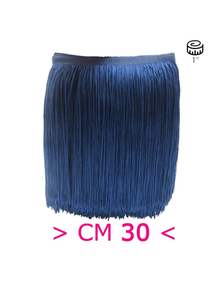 Frangia in Tripolino cm 30 Royal Blu - Pacco 1 mt.