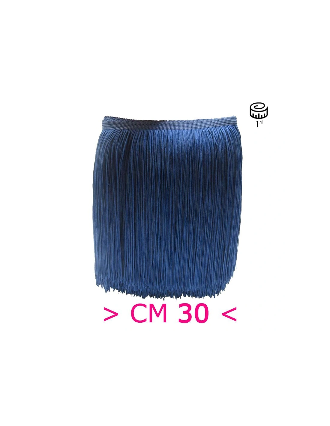 Tripolino Fringe cm 30 Royal Blue - Pack of 1 mt.