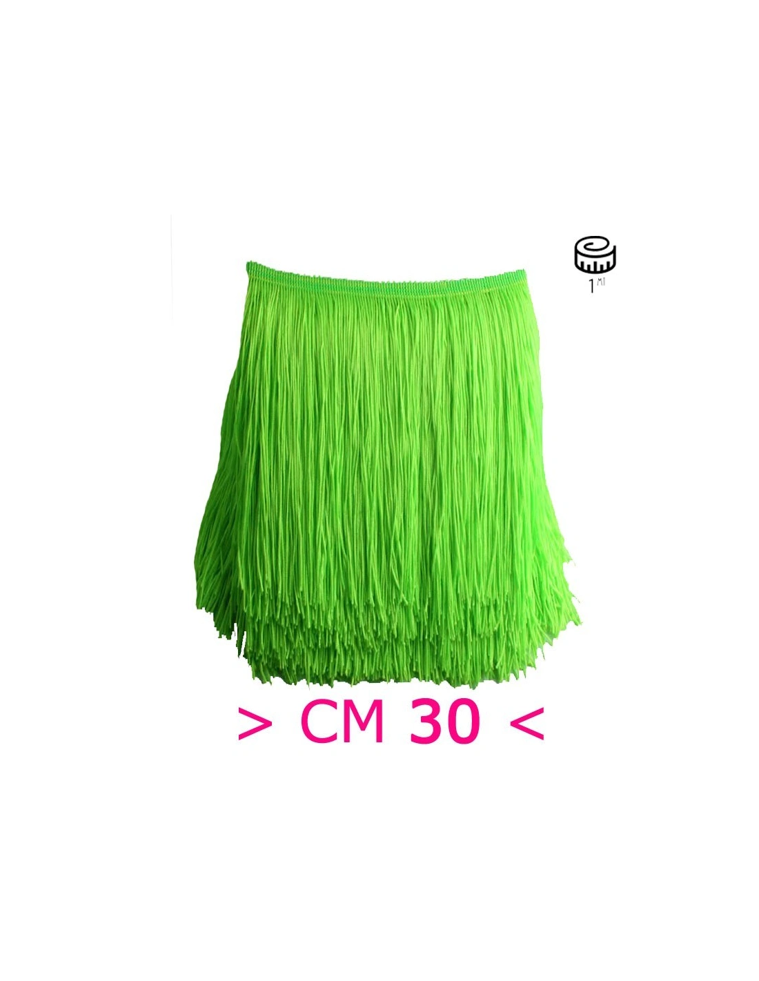 Tripolino Fringe cm 30 Green Fluo  - Pack of 1 mt.