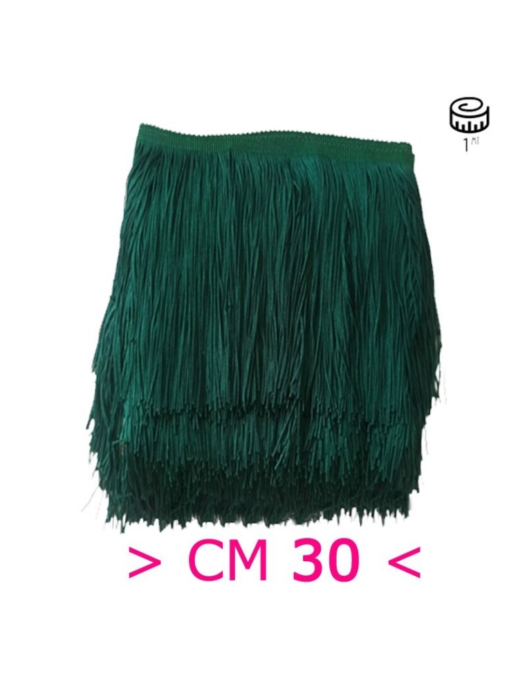 Tripolino Fringe cm 30 Emerald Green  - Pack of 1 mt.