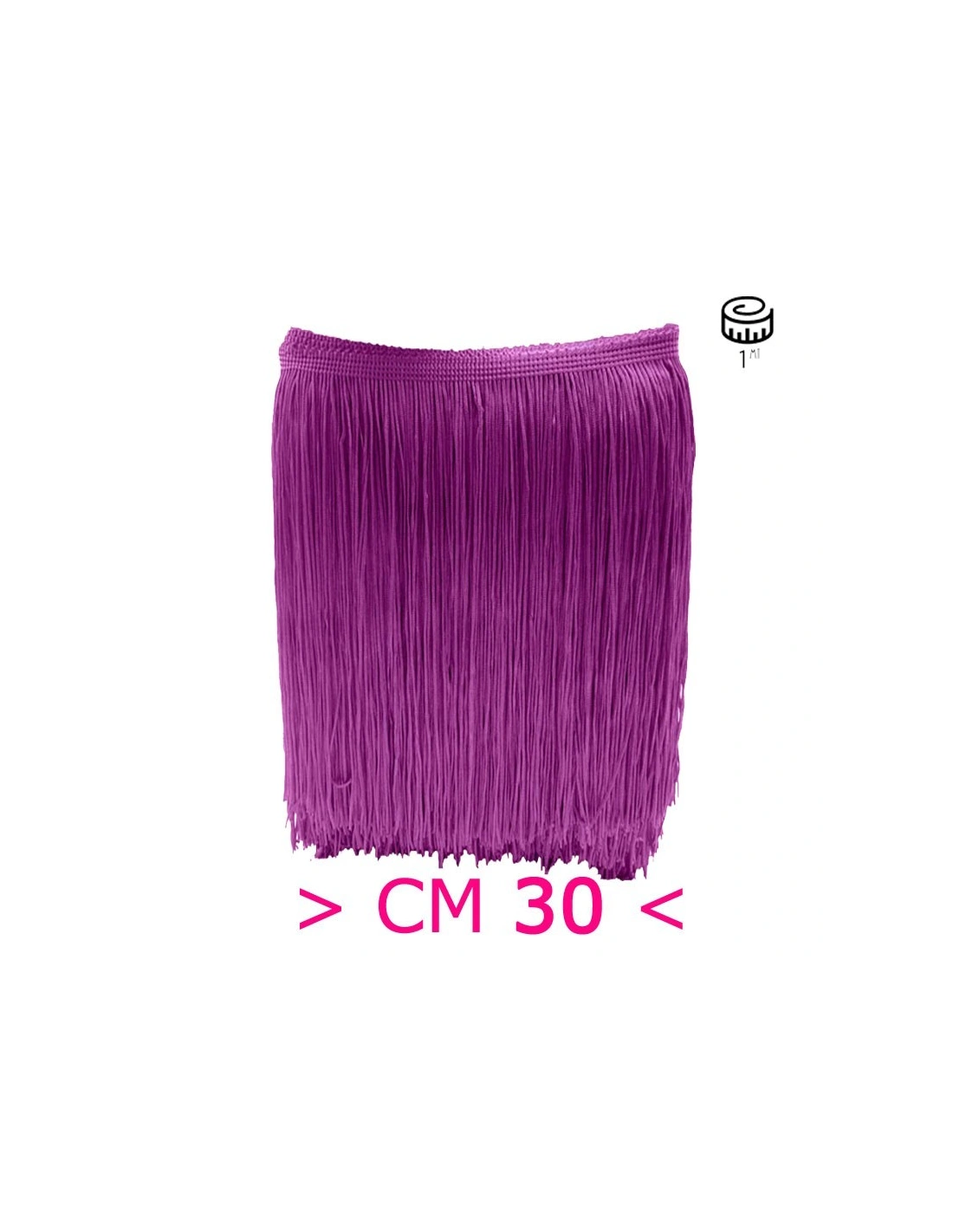 Tripolino Fringe cm 30 Violet - Pack of 1 mt.