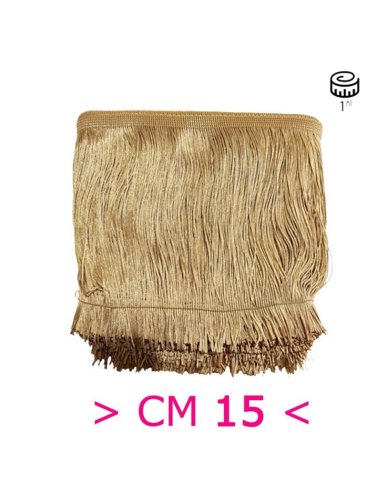 Tripolino Fringe cm 15 Beige - Pack of 1 mt.