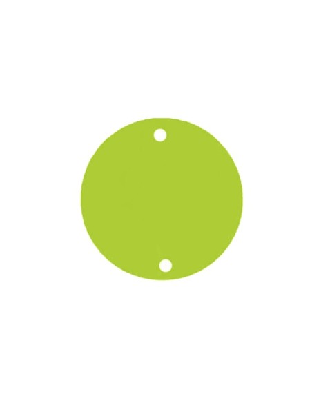 Specchietto Tondo mm 23 Verde Fluo - 10PZ