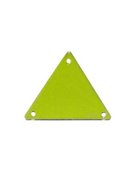 Specchietto Triangolo mm 23 Verde Fluo - 10PZ