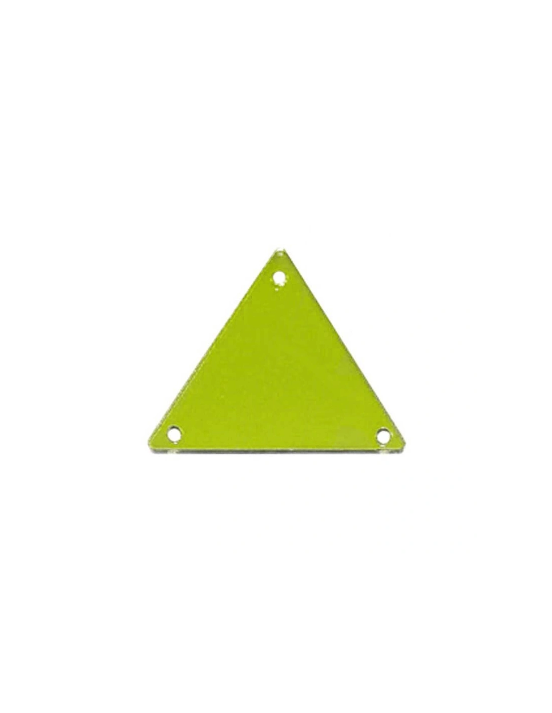 Sew on Mirrors Triangle 23 mm Green - 10pcs - Sewing mirrors