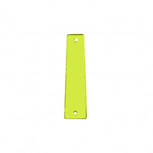 Specchietto Rettangolo mm 10x35  Verde Fluo - 10PZ 2