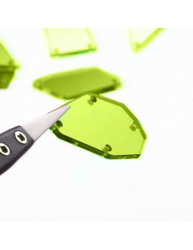 Sew on Mirrors Rectagle 10x35 mm Fluo... Sew on Mirrors Rectagle 10x35 mm Fluo...