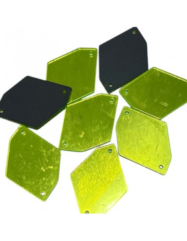 Sew on Mirrors Rhombus with six sides... Sew on Mirrors Rhombus with six sides...