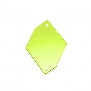 Specchietto Rombo sei Lati mm 24x34 Verde Fluo - 10PZ 2