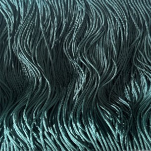 Frangia in Tripolino cm 30 Petrolio - Pacco 1 mt. 2