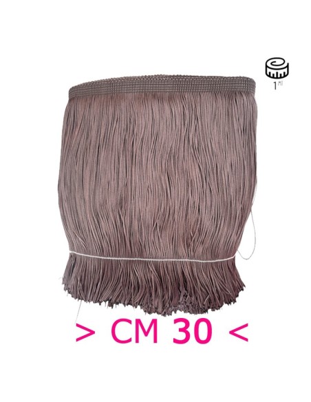 Tripolino Fringe cm 30 Taupè - Pack of 1 mt.