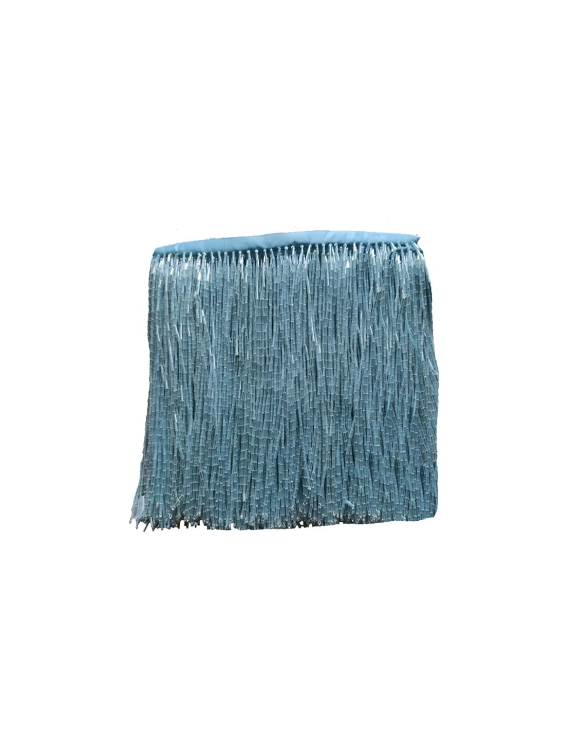Frange da cucire a Cannette Aquamarine pacco - 1MT. - Frange e Piume