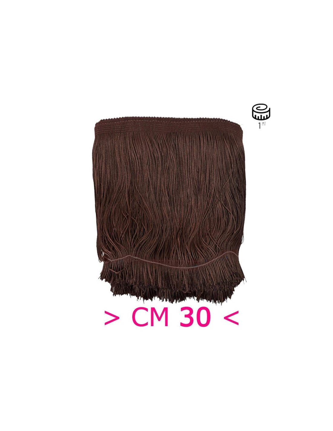 Tripolino Fringe cm 30 Brown - Pack of 1 mt.