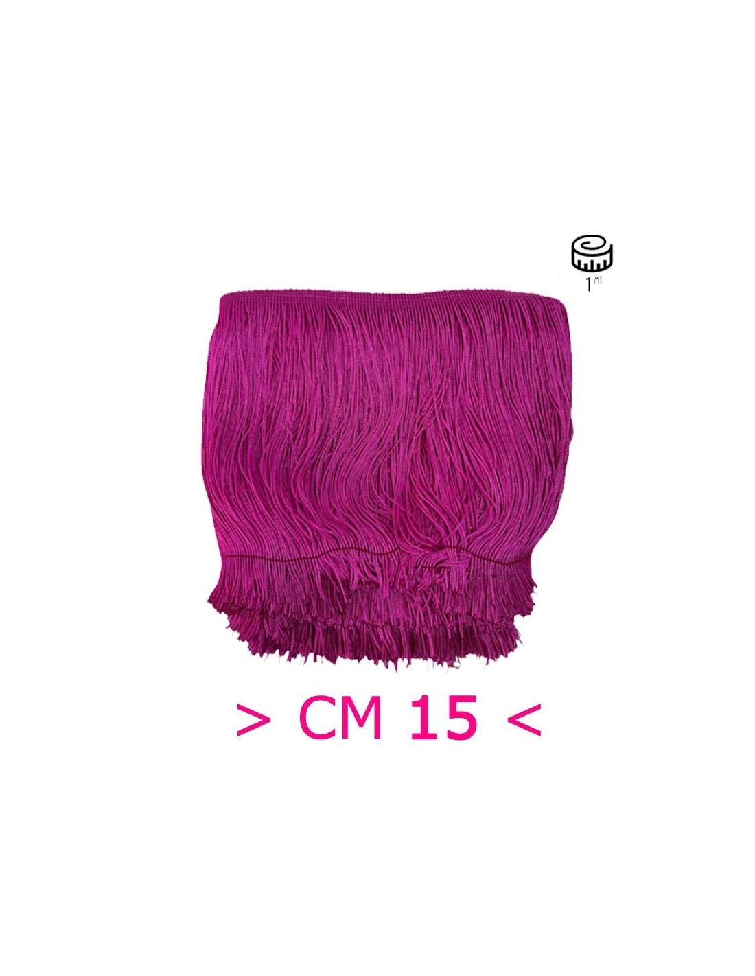 Tripolino Fringe cm 15 Fuchsia - Pack of 1 mt.