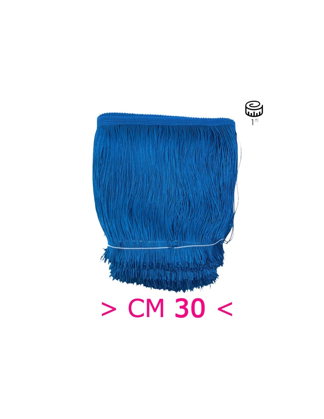 Tripolino Fringe cm 30 Turquoise - Pack of 1 mt.