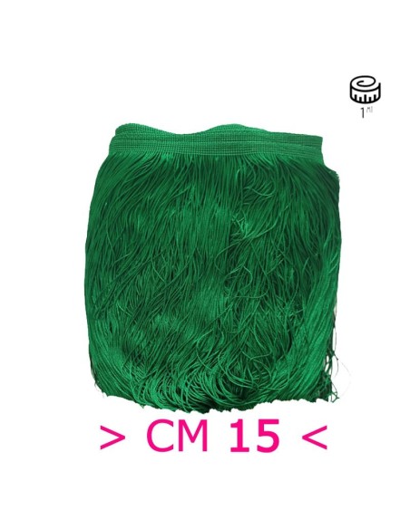 Tripolino Fringe cm 15 Green - Pack of 1 mt.