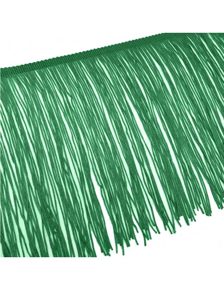 Frangia in Tripolino cm 15 Verde - Pacco 1 mt. Frangia in Tripolino cm 15 Verde - Pacco 1 mt.