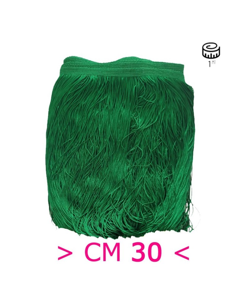 Tripolino Fringe cm 30 Green - Pack of 1 mt.