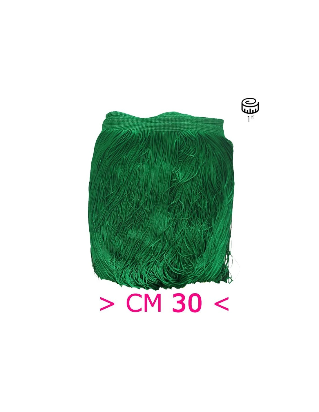 Tripolino Fringe cm 30 Green - Pack of 1 mt.