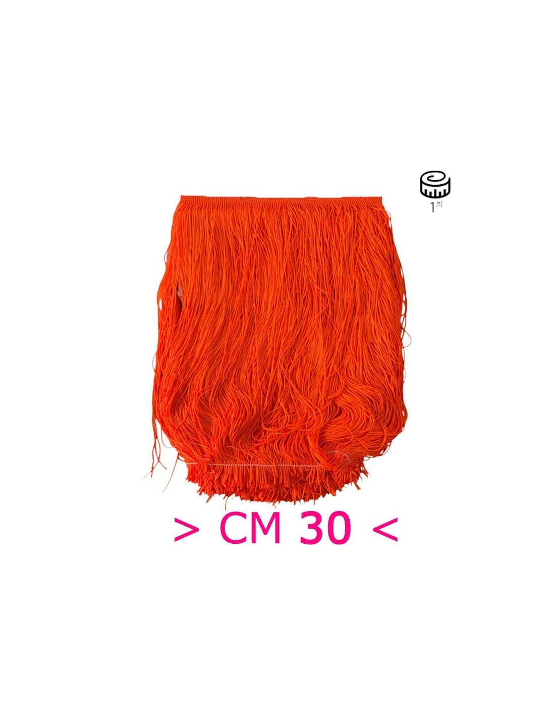 Tripolino Fringe cm 30 Fluo Orange - Pack of 1 mt.