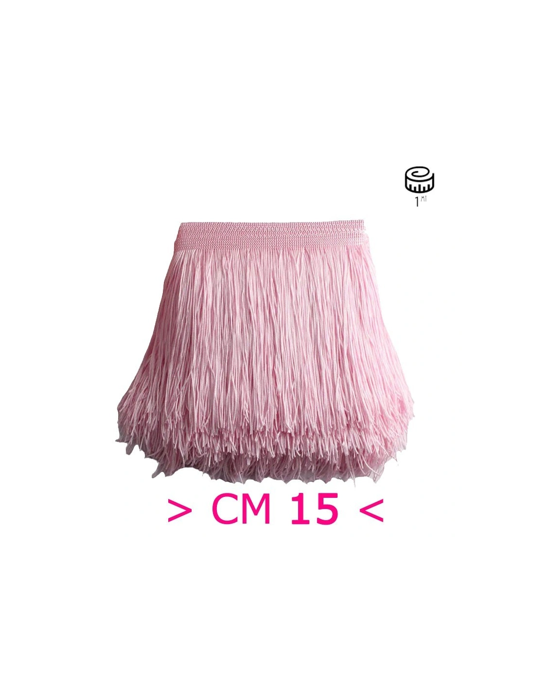 Tripolino Fringe cm 15 Pink Baby - Pack of 1 mt.
