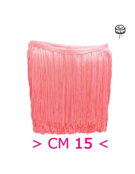 Frangia in Tripolino cm 15 Rosa Confetto - Pacco 1 mt.