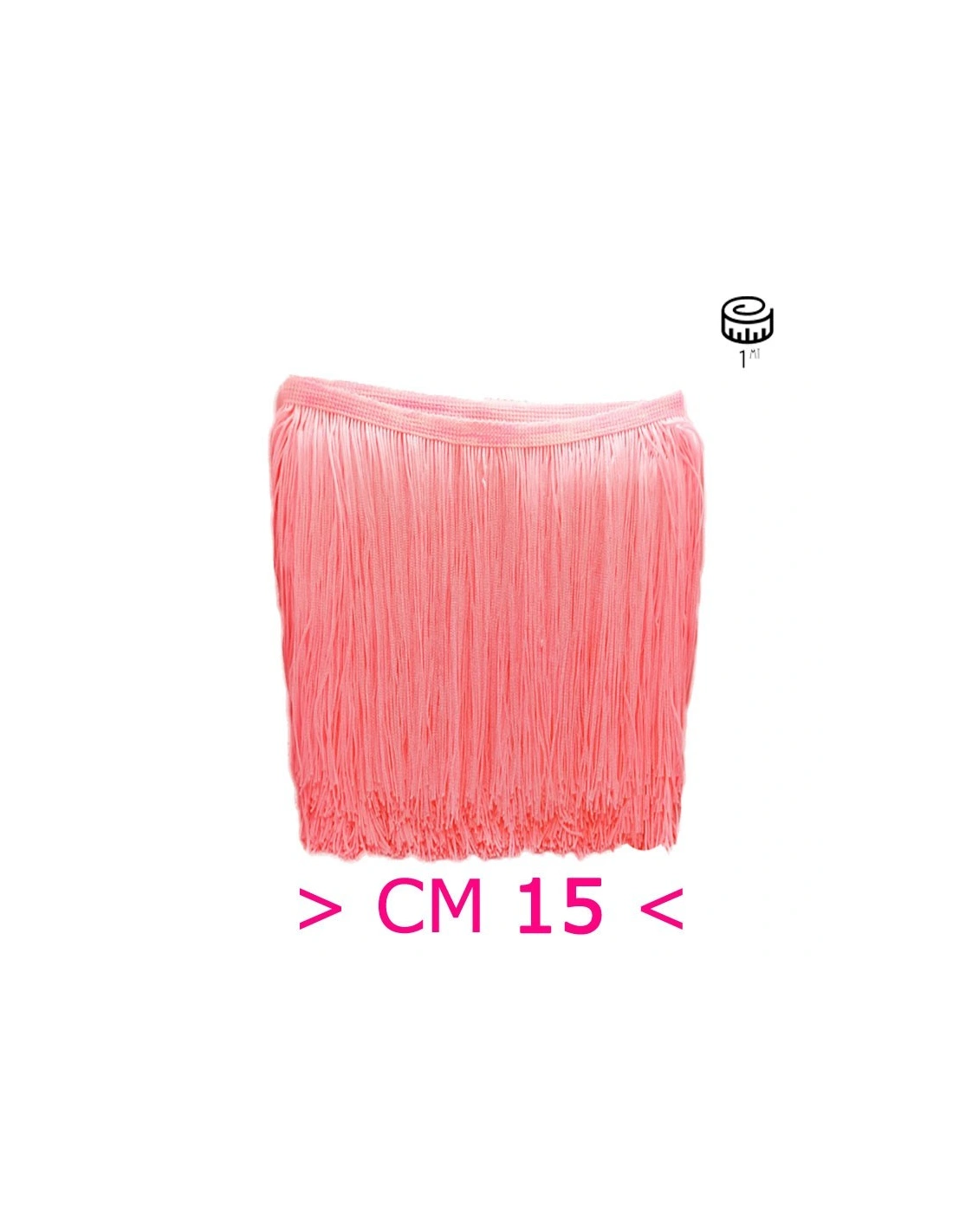 Tripolino Fringe cm 15 Pink Candy - Pack of 1 mt.