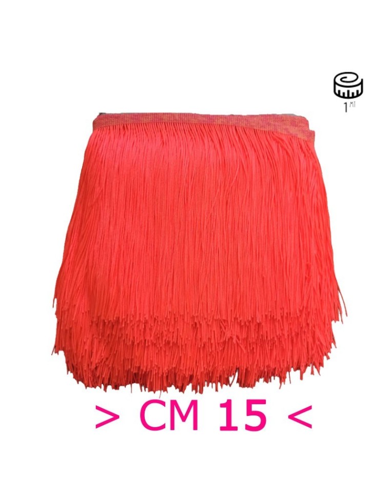 Tripolino Fringe cm 15 Orange - Pack of 1 mt.