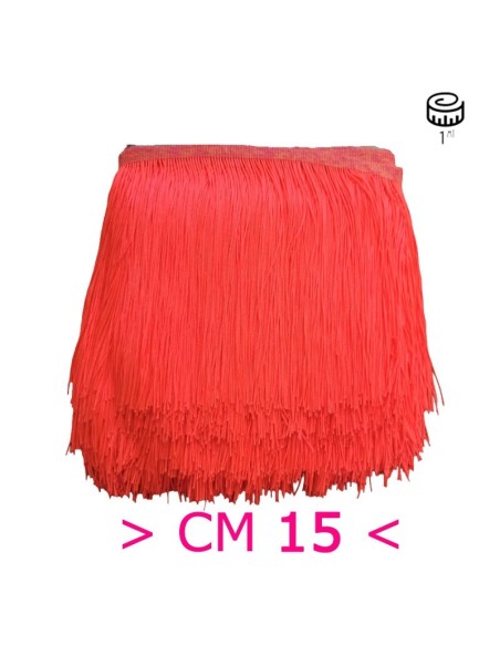Tripolino Fringe cm 15 Orange - Pack of 1 mt.