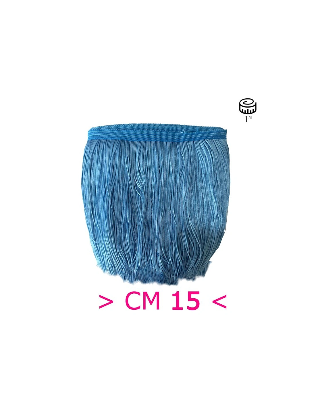 Tripolino Fringe cm 15 Sky - Pack of 1 mt.