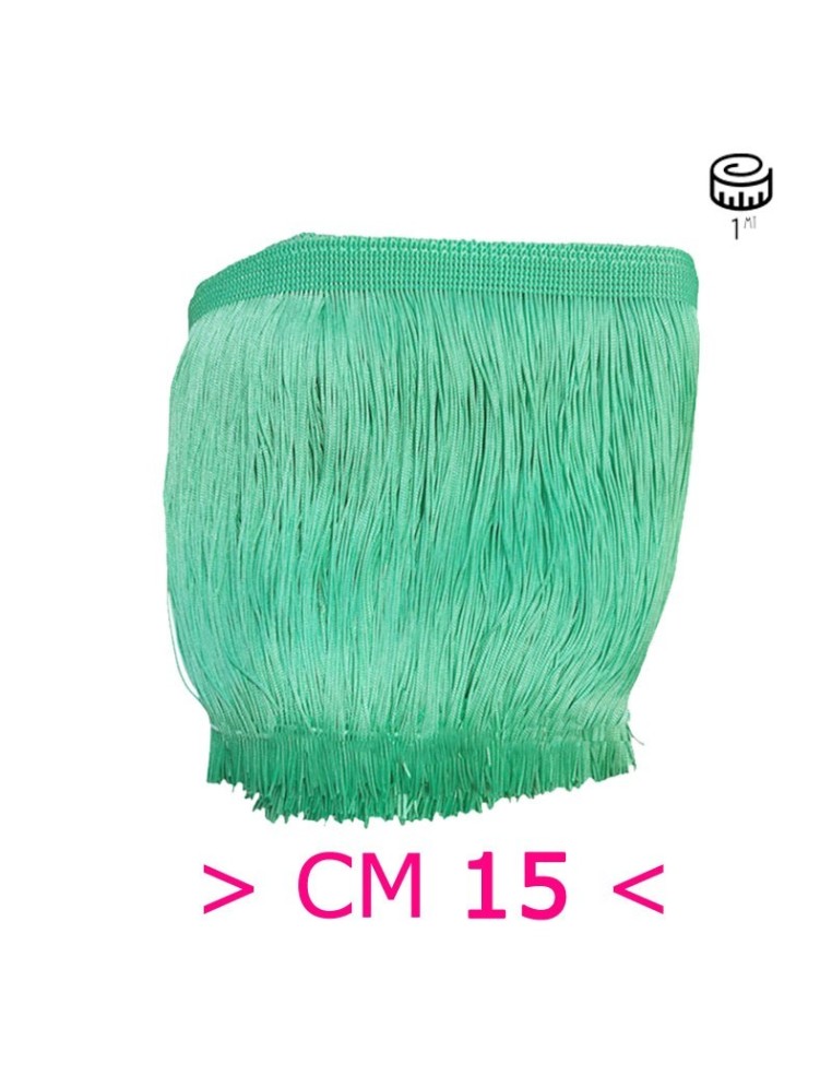 Tripolino Fringe cm 15 Light Green - Pack of 1 mt.