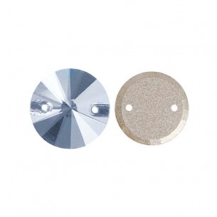 Pietra da Cucire in Cristallo GT Crystal Tondo mm 18 Light Sapphire - 1PZ 2
