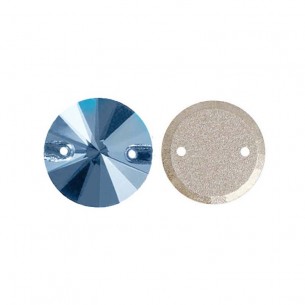Pietra da Cucire in Cristallo GT Crystal Tondo mm 14 Sapphire - 1PZ 2