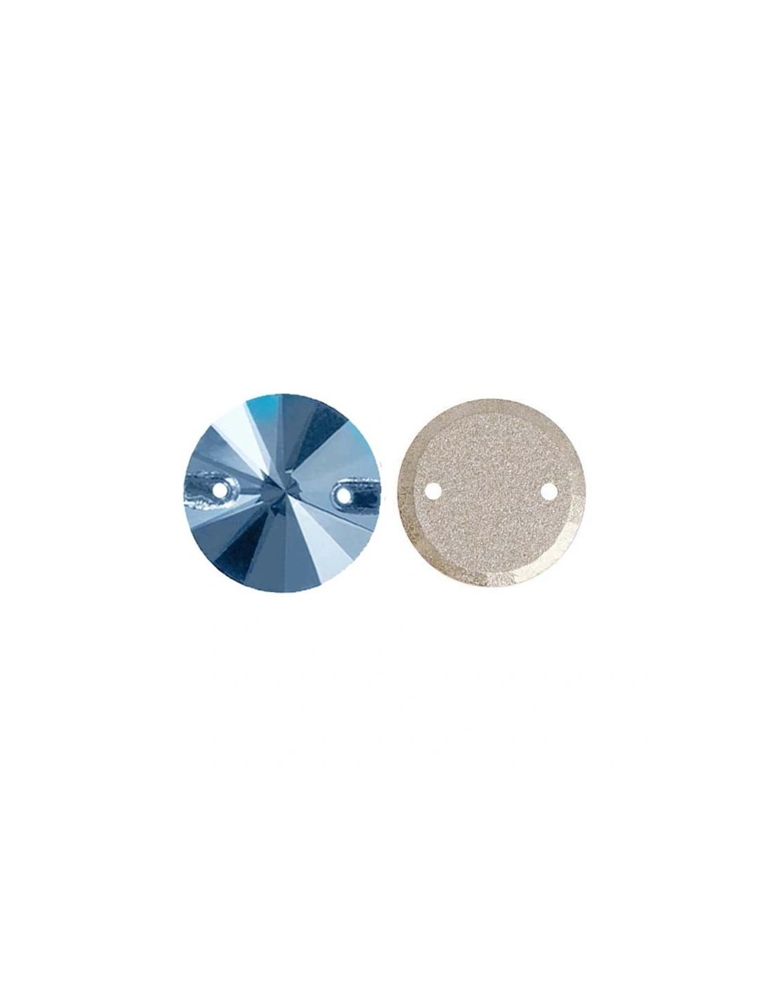 Pietra Tondo mm 14 LSapphire - 1PZ - Pietre da cucire tutto cristallo