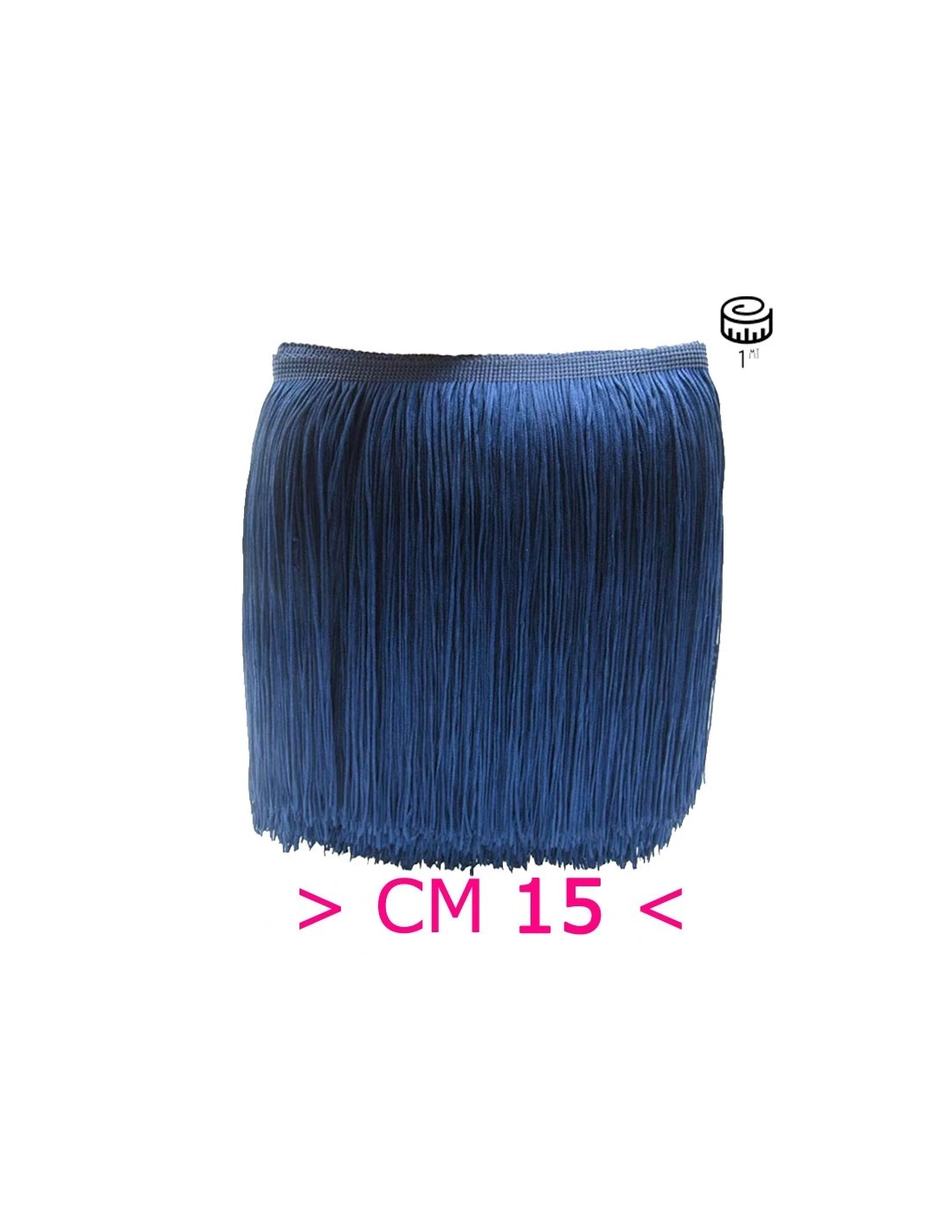 Tripolino Fringe cm 15 Royal Blue - Pack of 1 mt.