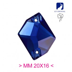 Pietra da Cucire in Cristallo GT Crystal Cosmic  mm 20x16 Blu Majestic - 1PZ