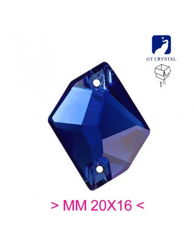 Pietra da Cucire in Cristallo GT Crystal Cosmic  mm 20x16 Blu Majestic - 1PZ