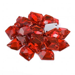 Pietra da Cucire in Cristallo GT Crystal Cosmic  mm 20x16 Light Siam - 1PZ 2