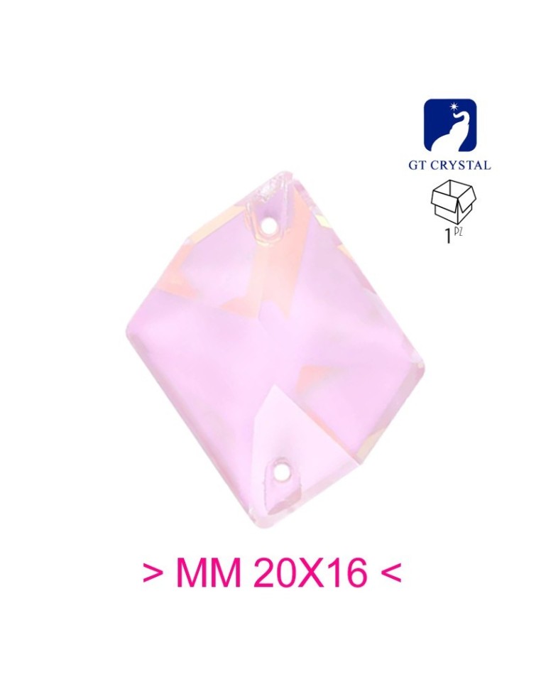 Stone Sew On in Crystal GT Crystal Cosmic mm 20x16 Powder Pink - 1PC