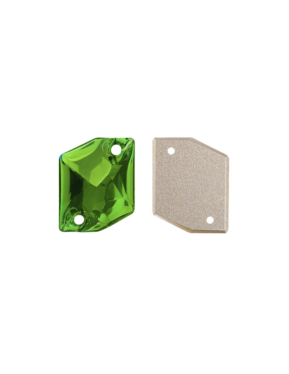 Stone Sew On in Crystal GT Crystal Cosmic mm 27x21 Peridot - 1PC
