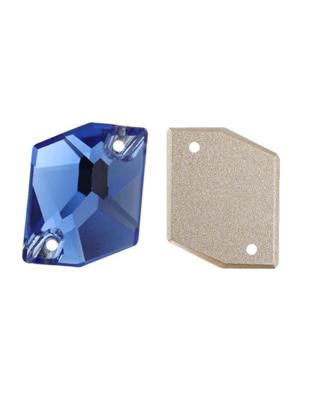 Pietra da Cucire in Cristallo GT Crystal Cosmic mm 27x21 Sapphire - 1PZ