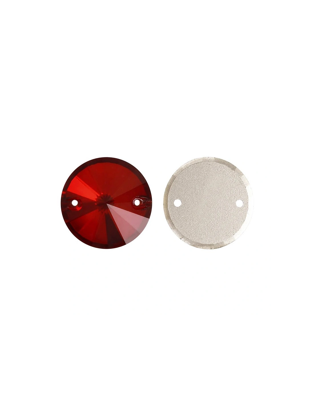 Stone Round mm 18 Emerald - 1PC - Stone to be sewn all crystal
