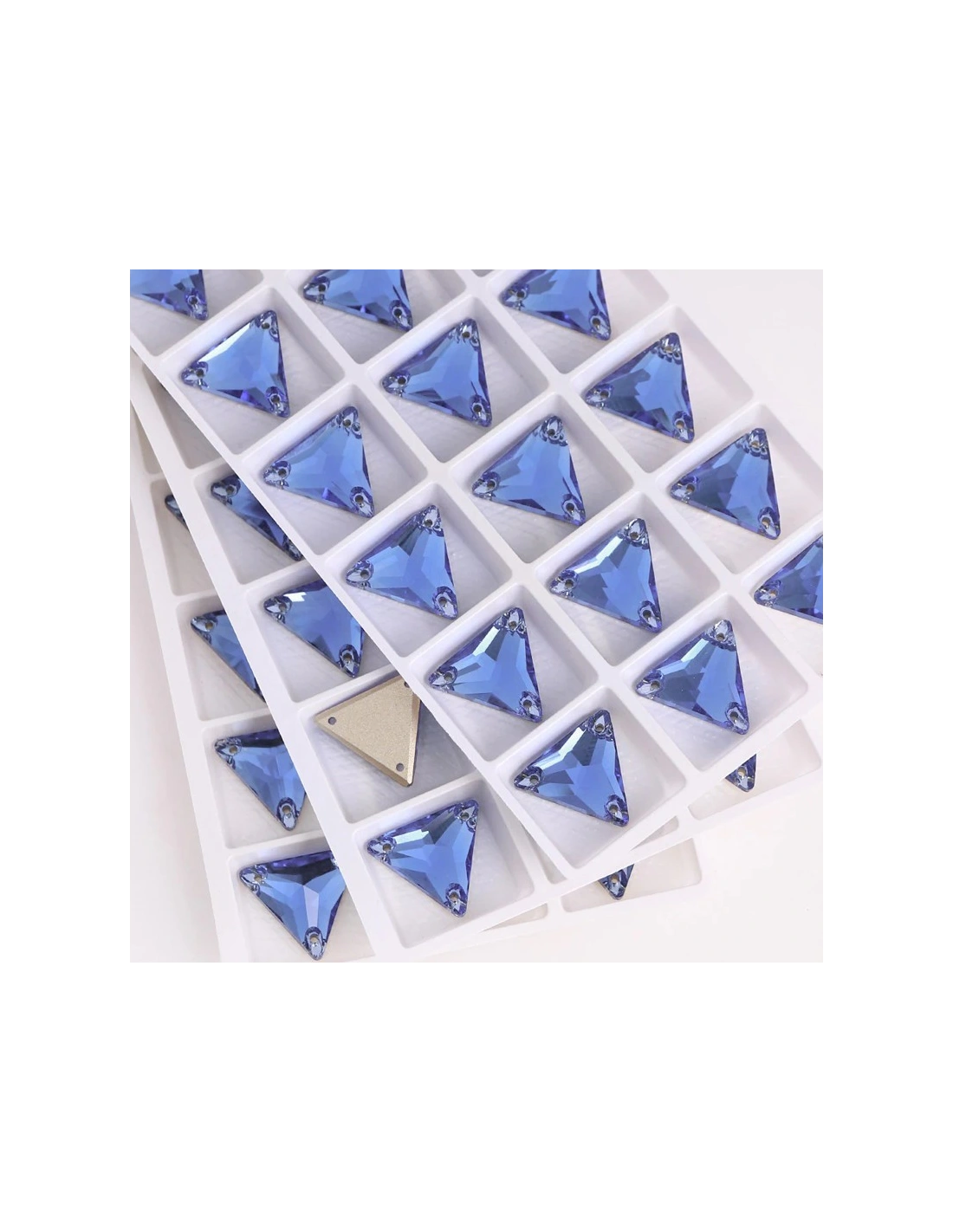 Pietra da Cucire in Cristallo GT Crystal Triangolo mm 16 Aquamarine - 1PZ