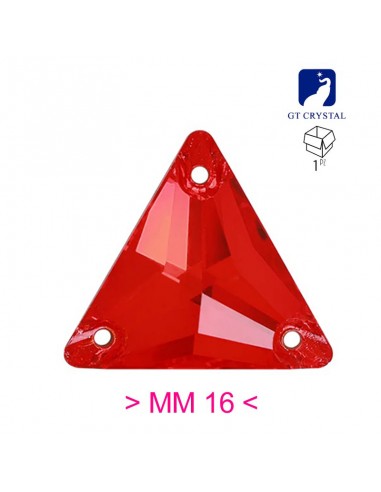 Pietra da Cucire in Cristallo GT Crystal Triangolo mm 16 Light Siam - 1PZ